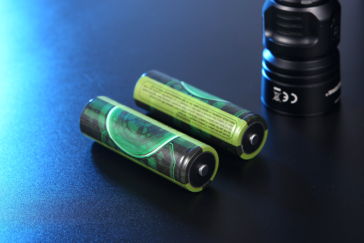 3.7V Flashlight Battery Replacement Li-ion Rechargeable 18650 21700 ...